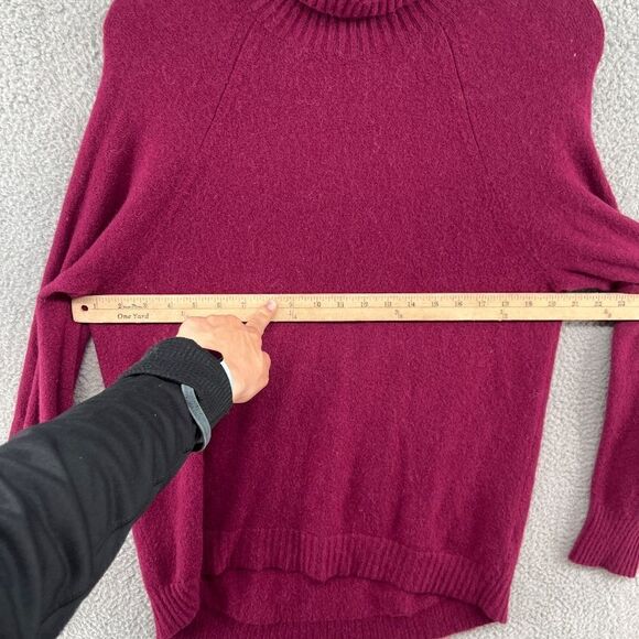 J.Crew Supersoft Yarn Turtleneck Sweater in Warm Burgundy Size Medium - Picture 4 of 9